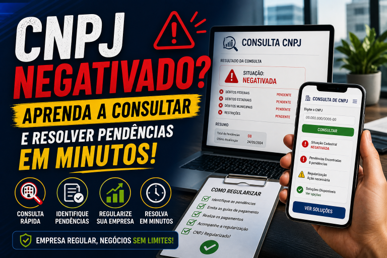 CNPJ Negativado? Aprenda a Consultar e Resolver Pendências em Minutos!