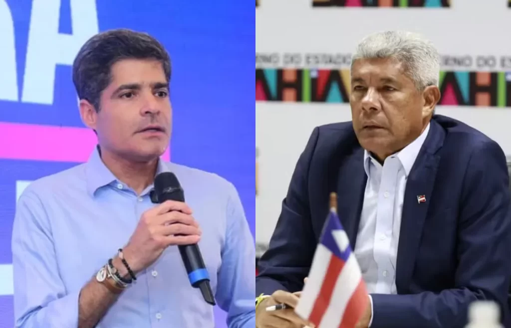 Quaest: Em disputa na Bahia, ACM Neto e Jerônimo Rodrigues estão em empate técnico