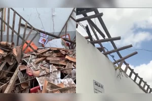 Telhado de escola desaba e seis crianças ficam feridas no Maranhão