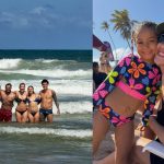 Lore Improta aproveita sol em praia de Salvador com os filhos | G1
