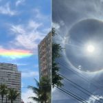 Nuvem 'arco-íris' e anel ao redor do sol: fenômenos impressionam em SP | G1