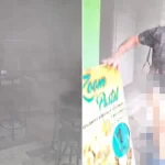 Comerciante fica queimado e tem roupas rasgadas ao tentar salvar lanchonete